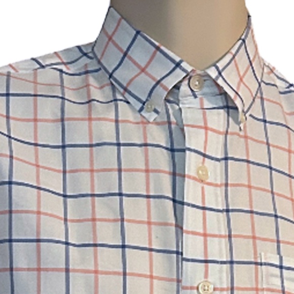 ORVIS Cotton Shirt Button Front Dress Classic Fit Window Pane Check NWOT - Picture 6 of 14